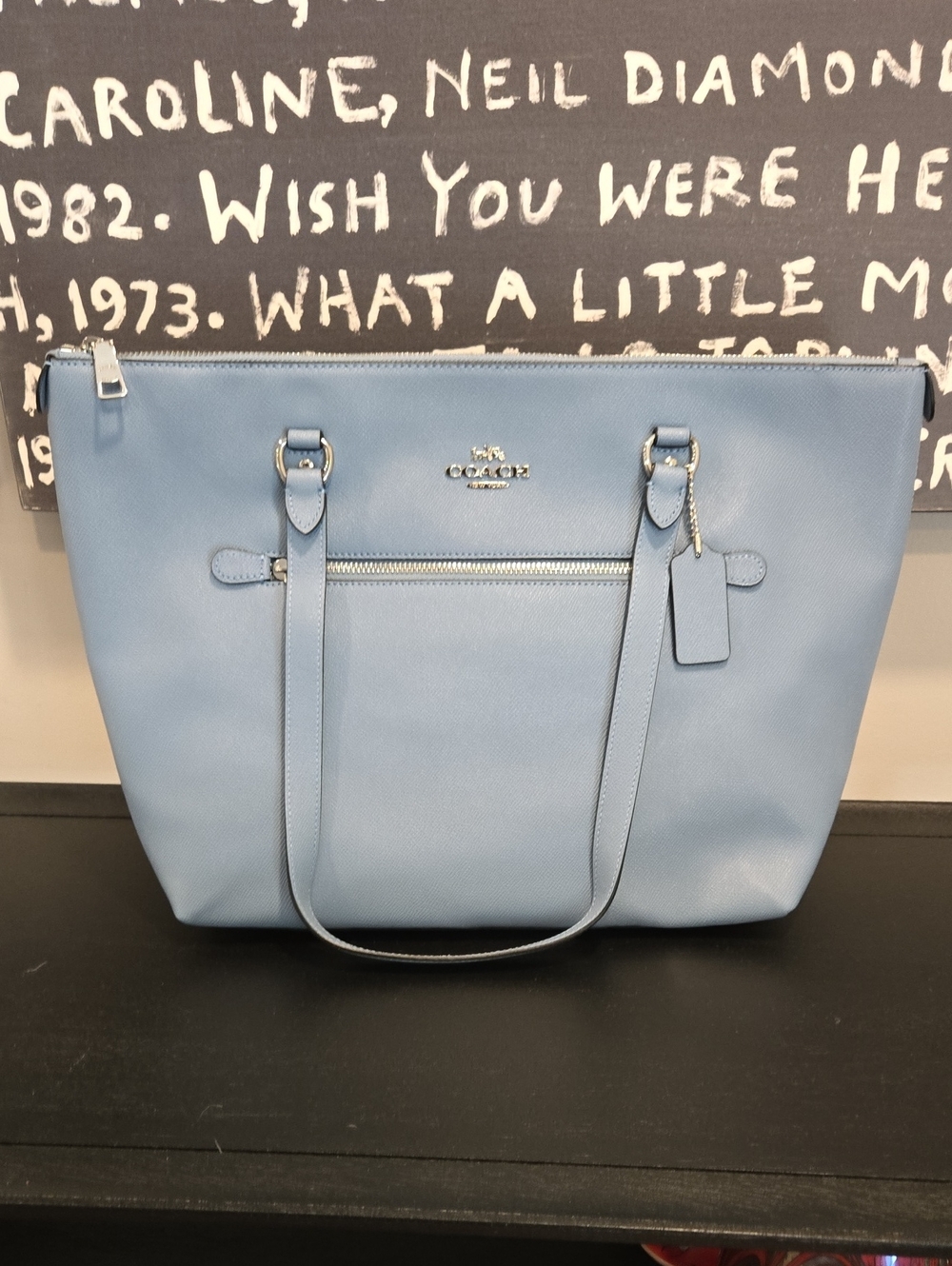 11111 - COACH BAG Grained Leather Gallery Tote